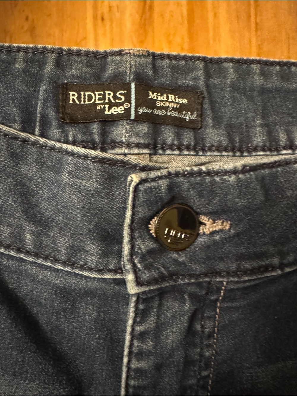 Riders by Lee Mid-Rise Skinny Jeans - Deep Blue Wash